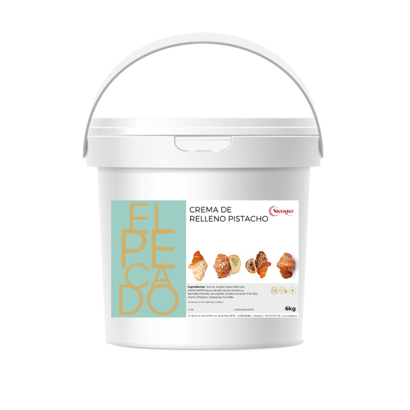EL PECADO CREMA RELLENO PISTACHO 17% (CU/6Kg)